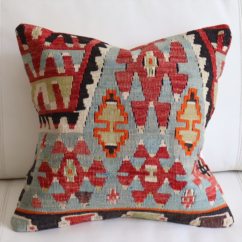 オールドキリム クッションカバー40×40cm エシュメ  Old Kilim Cushion