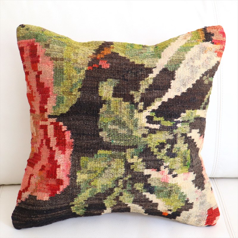 オールドキリム クッションカバー40×41cm モルダヴィア Old Kiilim Cushion
