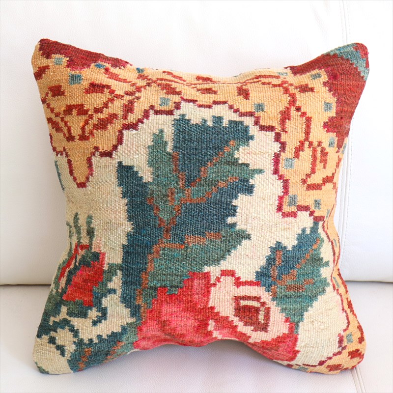 オールドキリム クッションカバー40×41cm モルダヴィア Old Kiilim Cushion