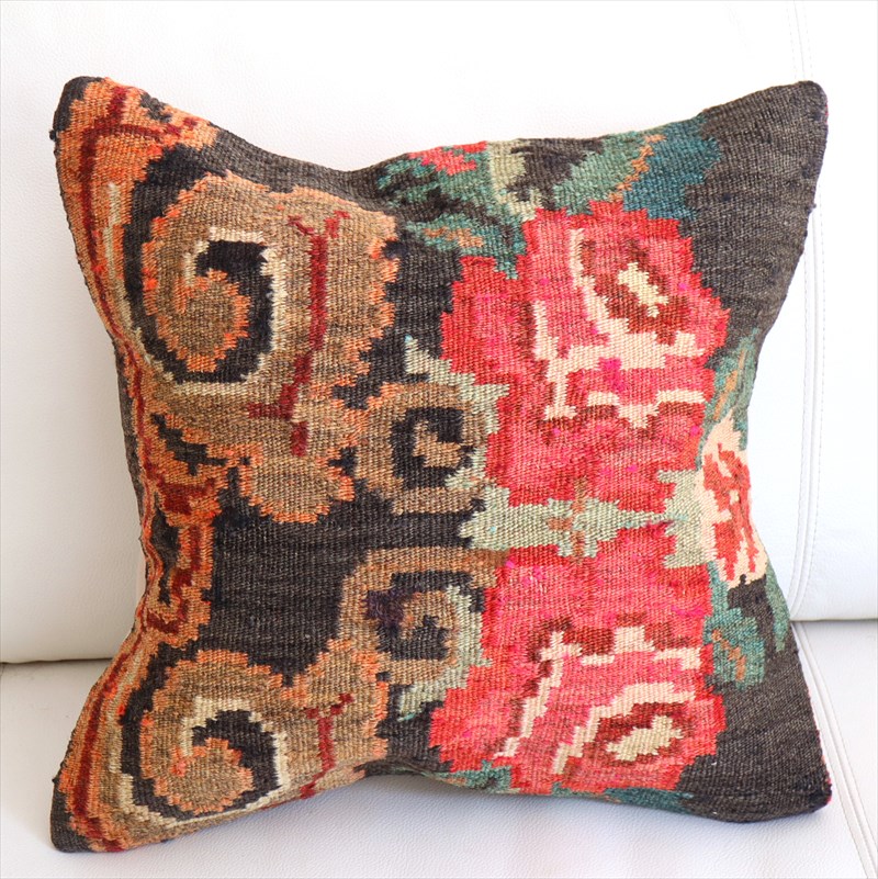 オールドキリム クッションカバー40×40cm モルダヴィア Old Kiilim Cushion
