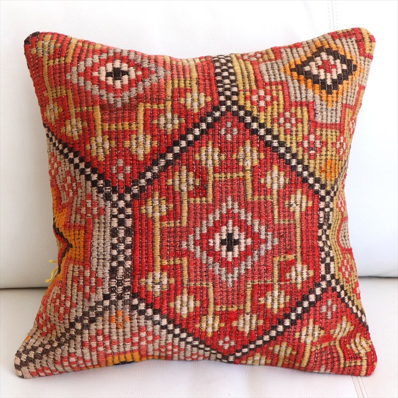 オールドキリム クッションカバー40×40cm ムート ジジム Old Kiilim Cushion