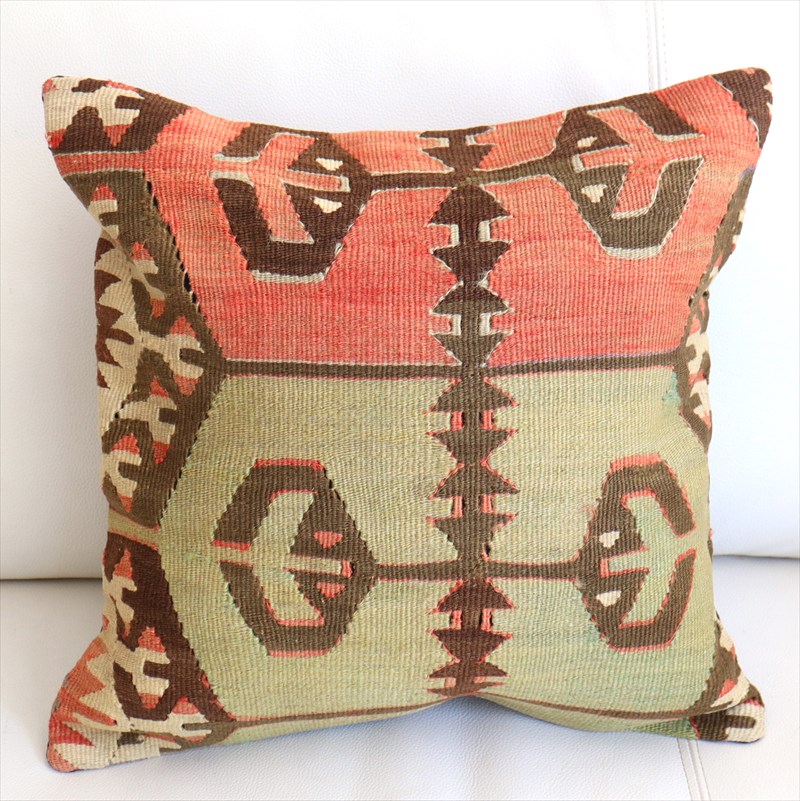 オールドキリム クッションカバー39×39cm カイセリ チフカナット Old Kiilim Cushion