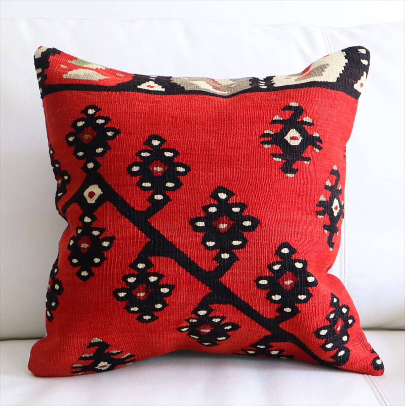 アンティークキリム クッションカバー41×41cm シャルキョイ Antique Kiilim Cushion