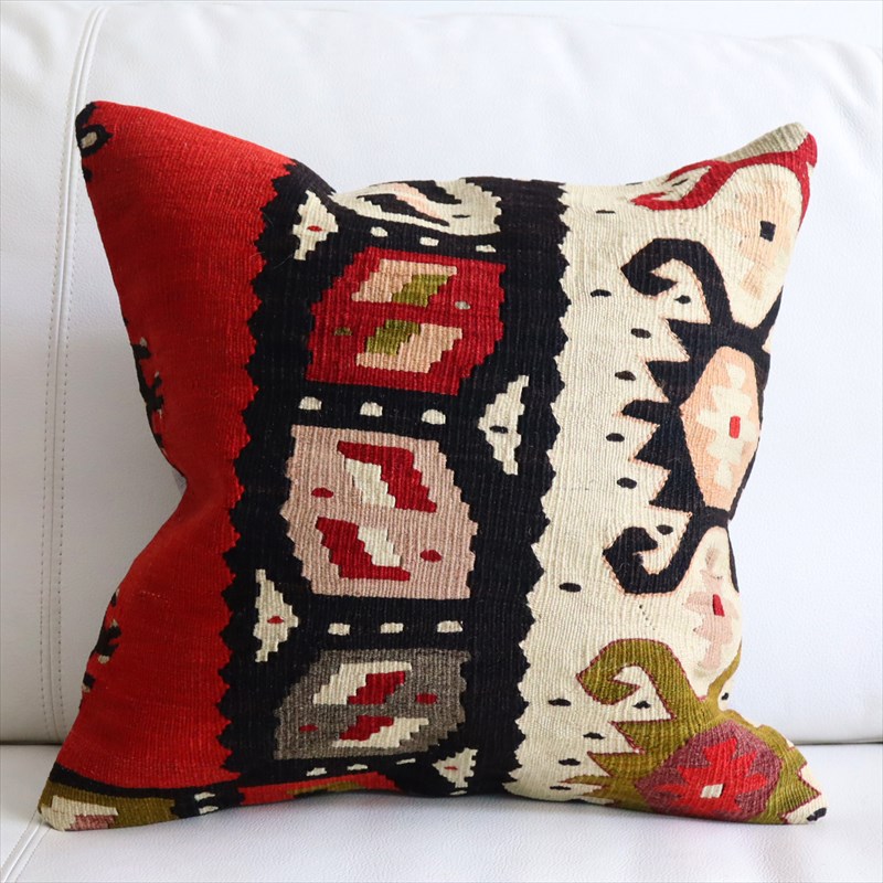 アンティークキリム クッションカバー38×38cm シャルキョイ Antique Kiilim Cushion