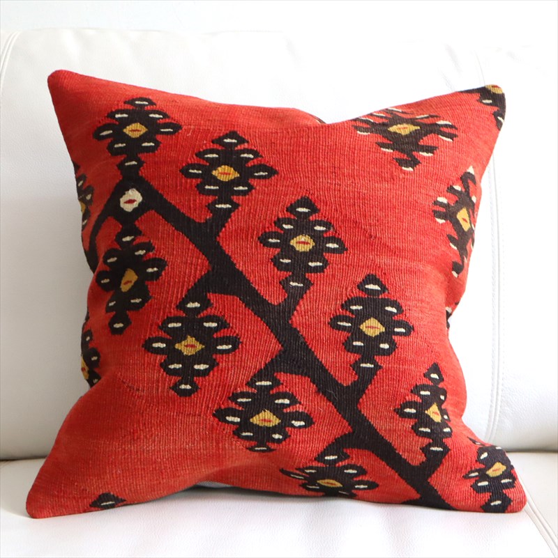 アンティークキリム クッションカバー40×41cm シャルキョイ Antique Kiilim Cushion