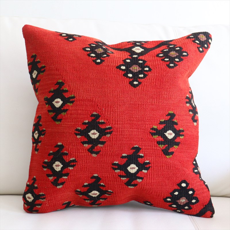 アンティークキリム クッションカバー40×40cm シャルキョイ Antique Kiilim Cushion
