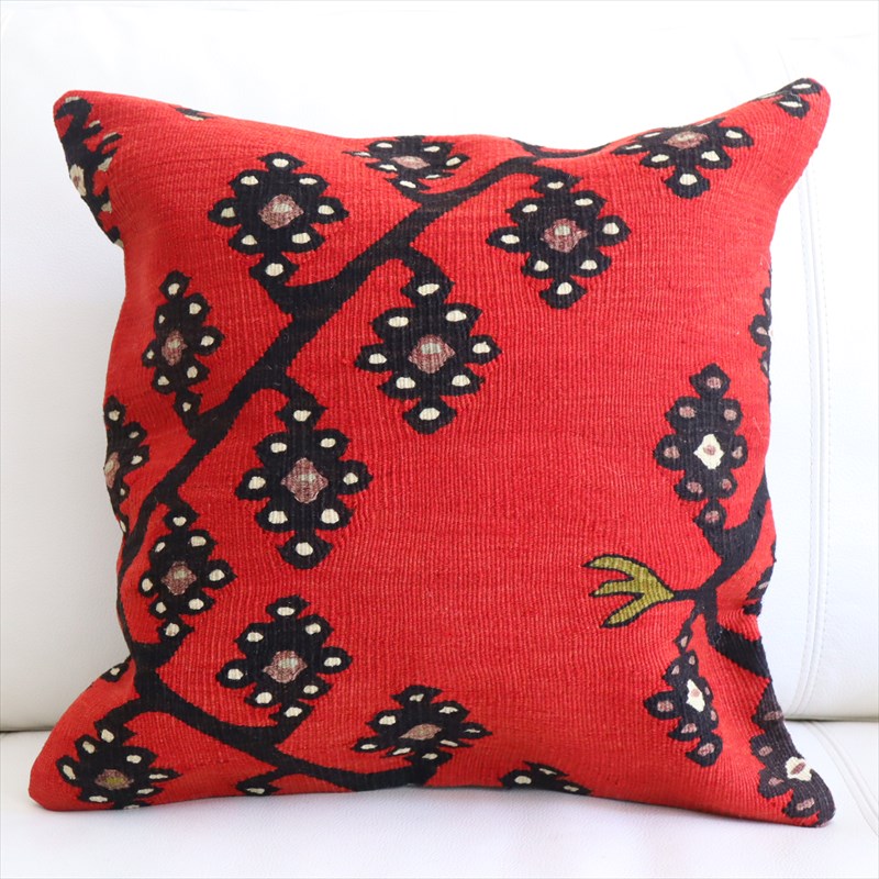 アンティークキリム クッションカバー40×40cm シャルキョイ Antique Kiilim Cushion