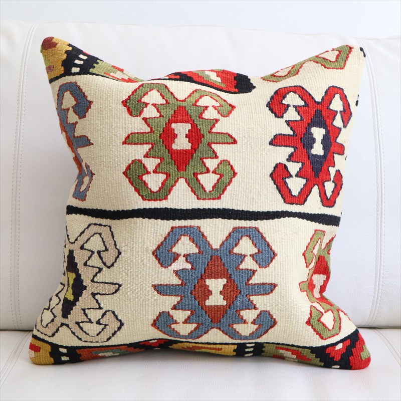 オールドキリム クッションカバー40×41cm シャルキョイ Old Kiilim Cushion
