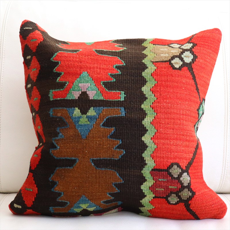 オールドキリム クッションカバー40×40cm シャルキョイ Old Kiilim Cushion