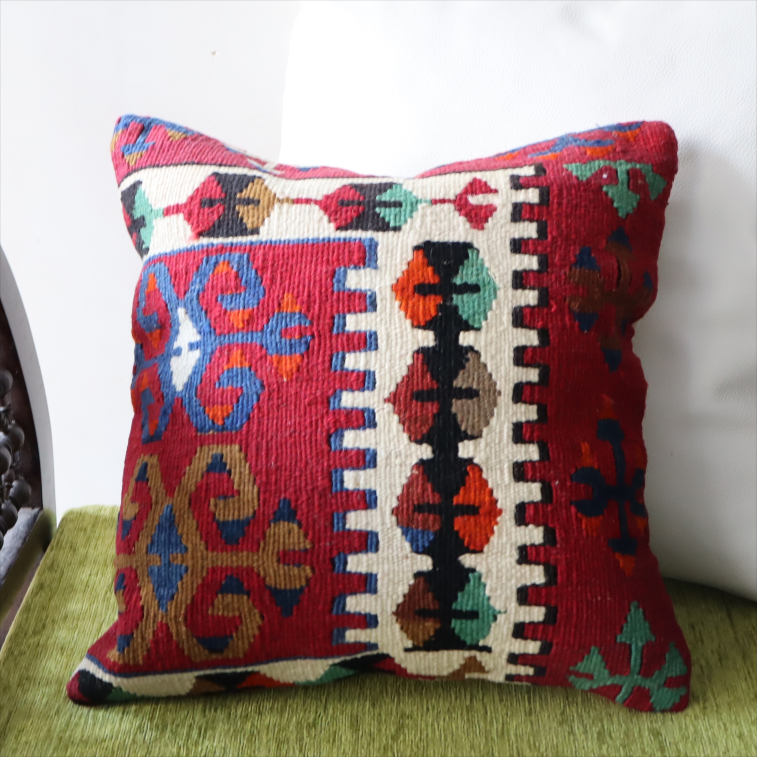 オールドキリム クッションカバー39×39cm カイセリ地方 チフカナットキリム