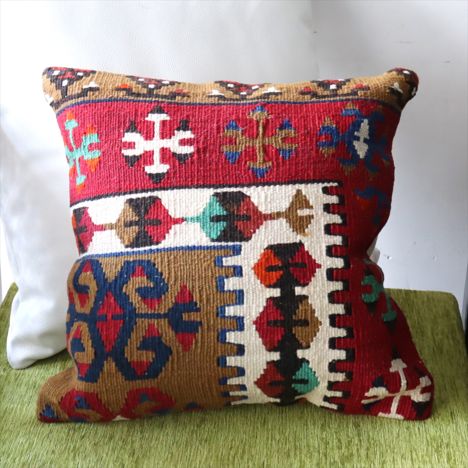 オールドキリム クッションカバー39×39cm カイセリ地方 チフカナットキリム