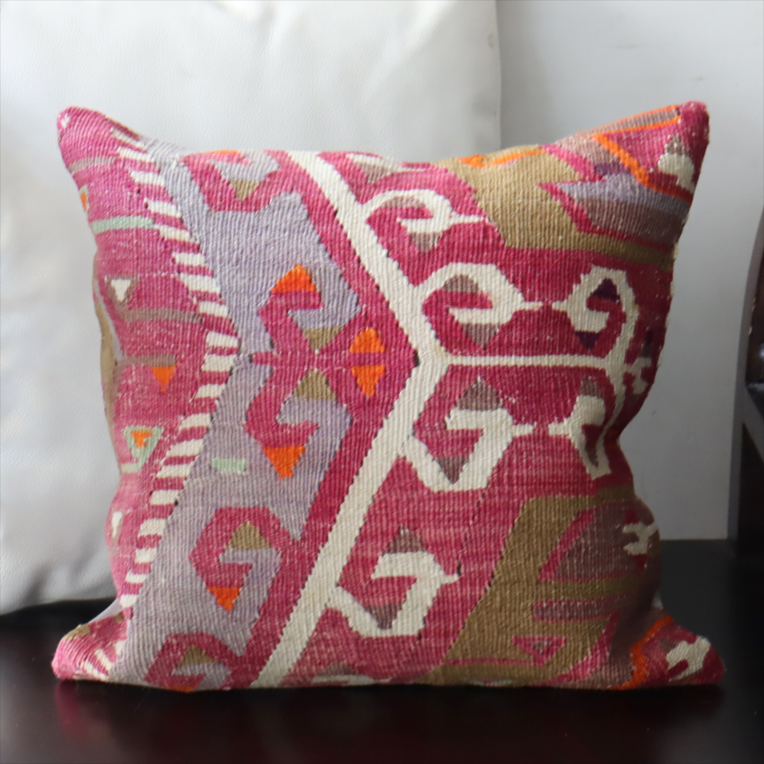 オールドキリム クッションカバー40×40cm カイセリ地方 チフカナットキリム