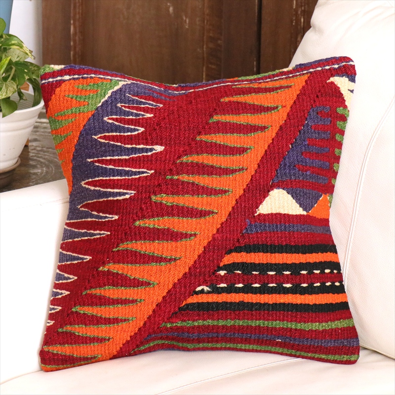 オールドキリム クッションカバー 40cm角 40×40cm ムート