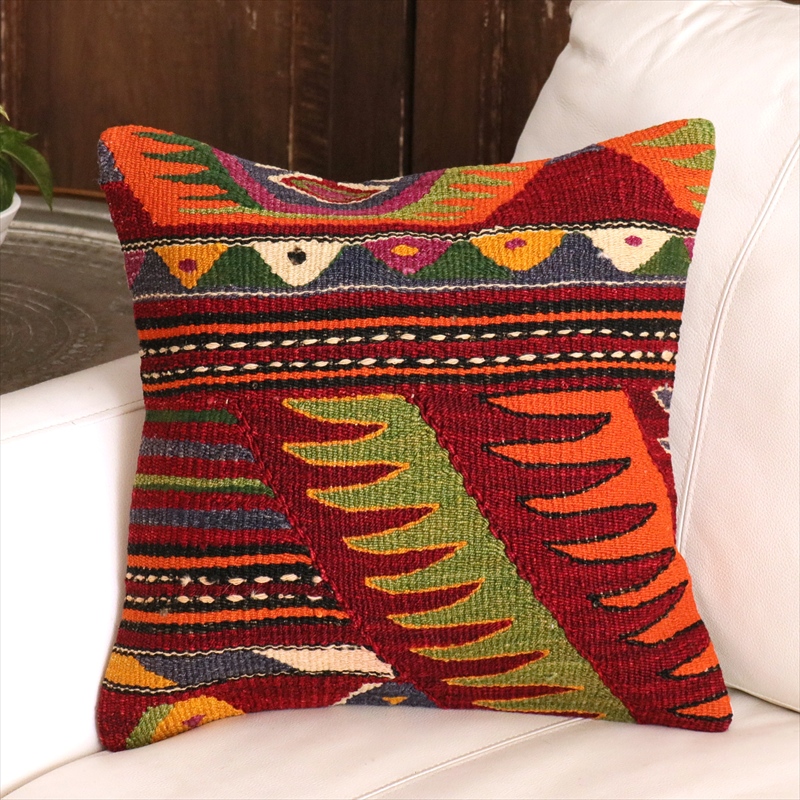 オールドキリム クッションカバー 40cm角 40×40cm ムート