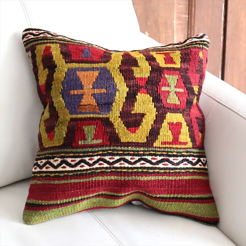 オールドキリム 40cm角クッションカバー38×38cm Old Kilim Cushion