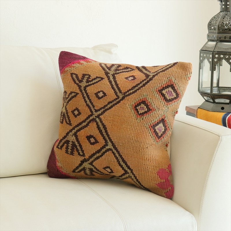 オールドキリム 40cm角クッションカバー40×41cm カルス Old Kilim Cushion