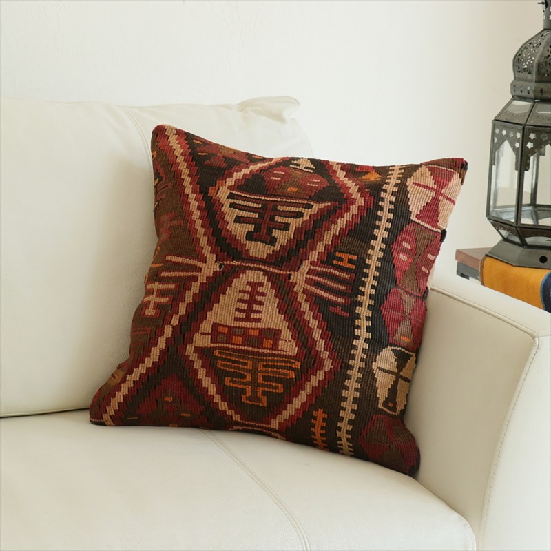 オールドキリム 40cm角クッションカバー41×41cm カルス Old Kilim Cushion
