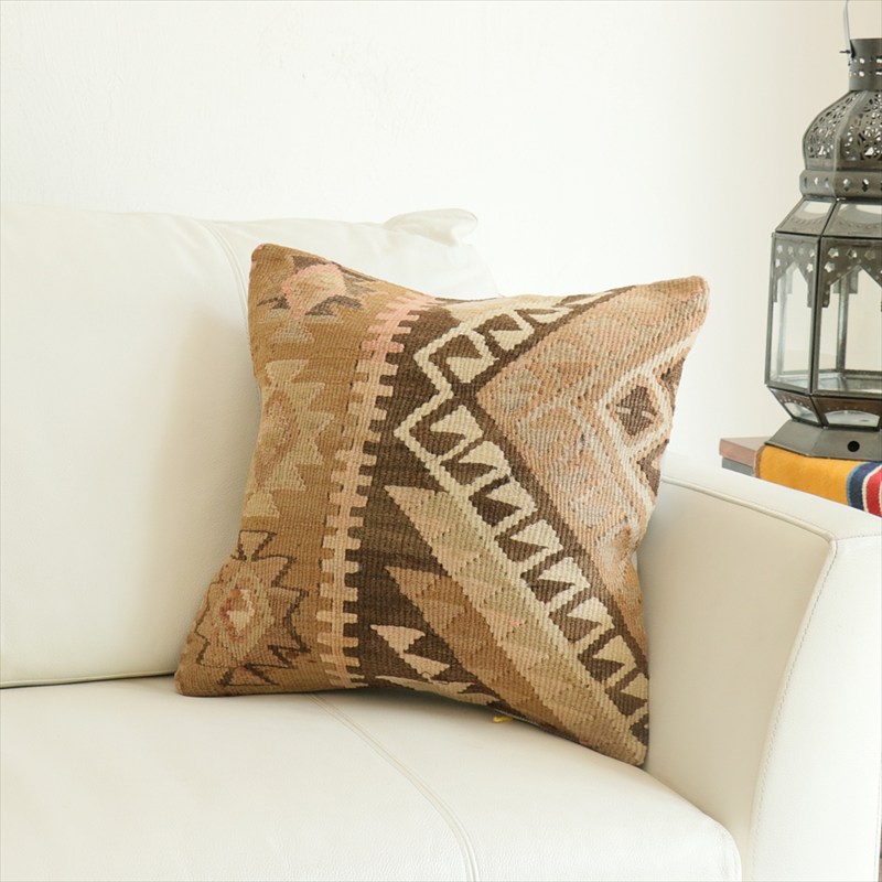 オールドキリム 40cm角クッションカバー40×40cm カルス Old Kilim Cushion