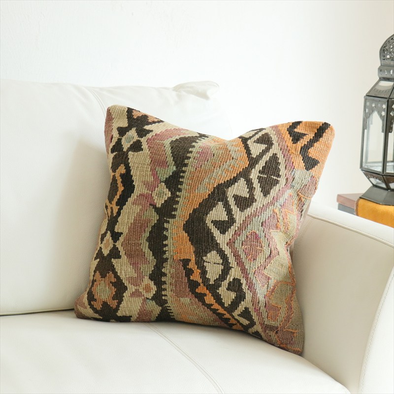 オールドキリム 40cm角クッションカバー40×39cm カルス Old Kilim Cushion