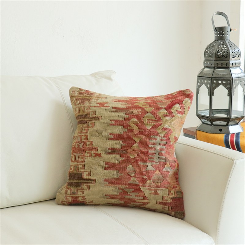 オールドキリム 40cm角クッションカバー40×40cm カイセリ Old Kilim Cushion