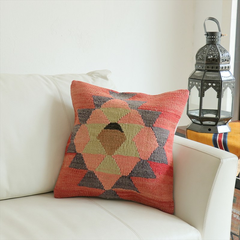 オールドキリム 40cm角クッションカバー41×41cm チャル Old Kilim Cushion