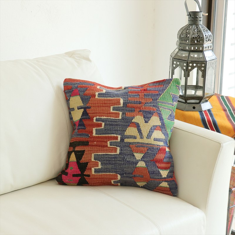 オールドキリム 40cm角クッションカバー39×40cm エシュメ Old Kilim Cushion