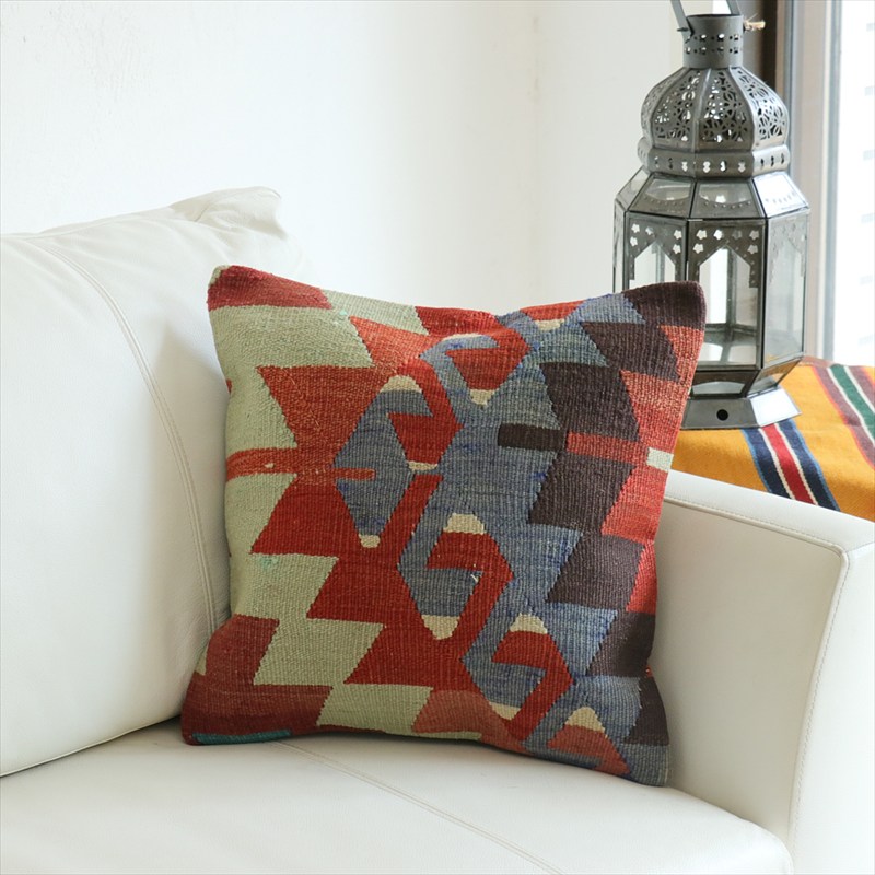 オールドキリム 40cm角クッションカバー40×39cm エシュメ Old Kilim Cushion