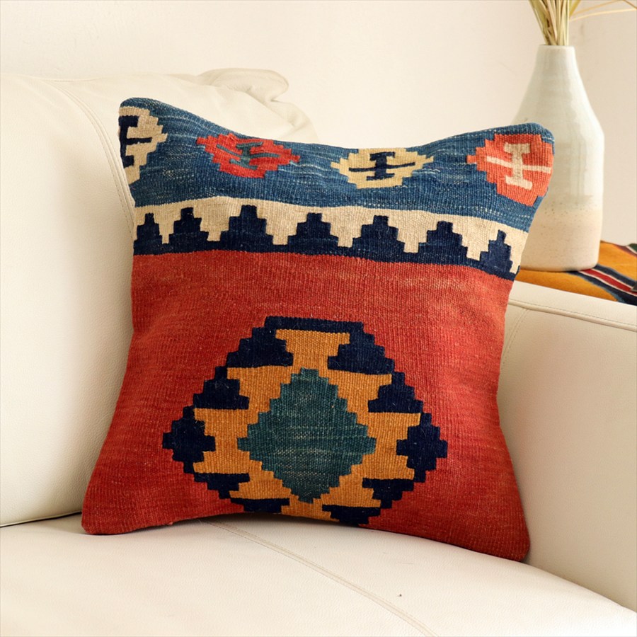 オールドキリムクッションカバー38×38cm カシュカイ族 Qashkai Kilim Cushion