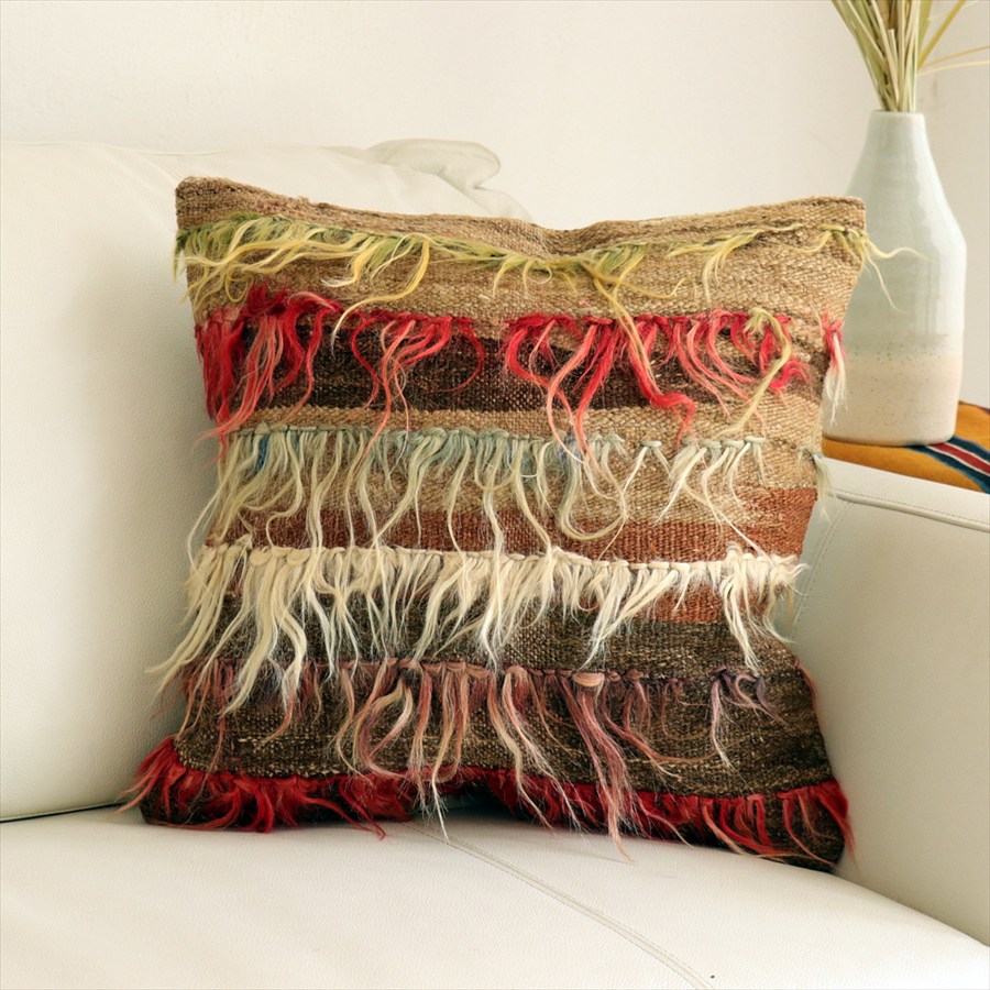 オールドキリムクッションカバー40×41cm トルコ Old Kilim Cushion