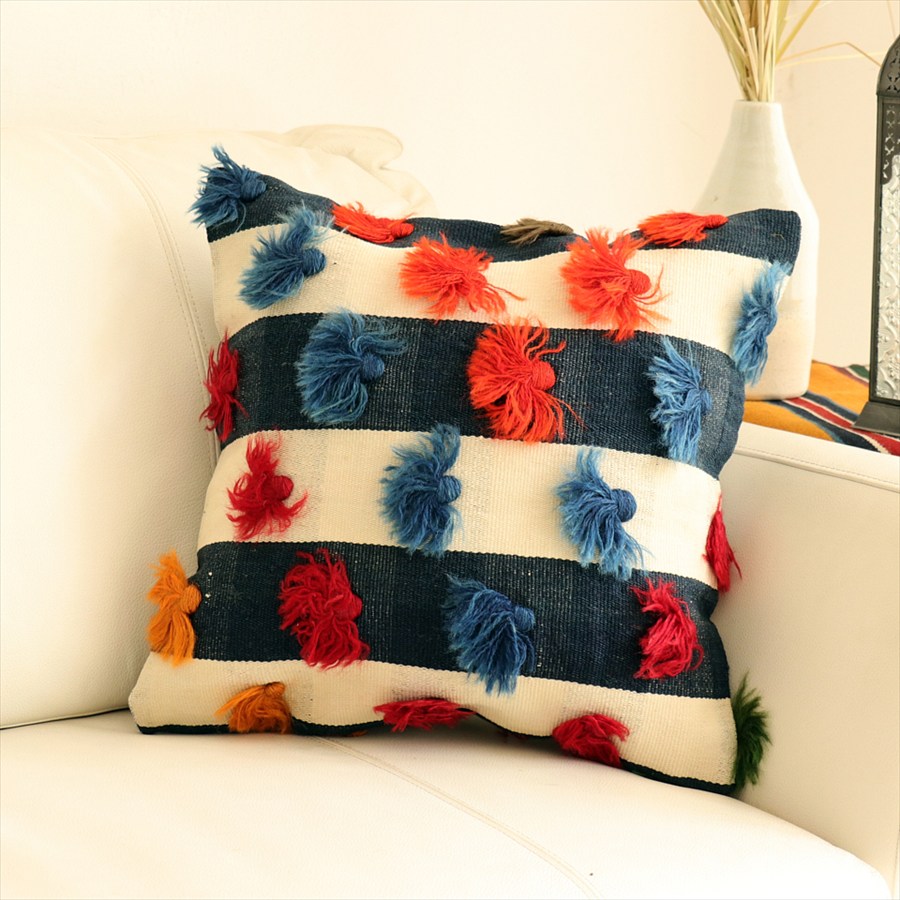 オールドキリム 40cm角クッションカバー40×40cm ウルファ Old Kilim Cushion