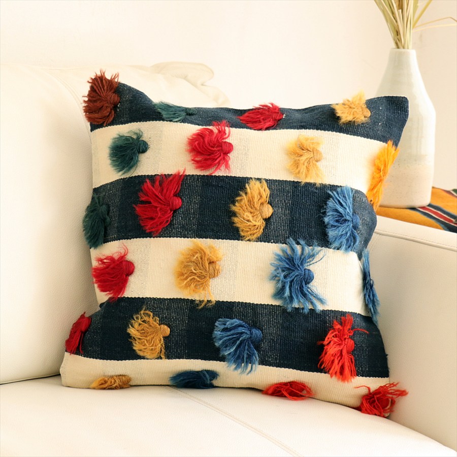 オールドキリム 40cm角クッションカバー40×40cm ウルファ Old Kilim Cushion