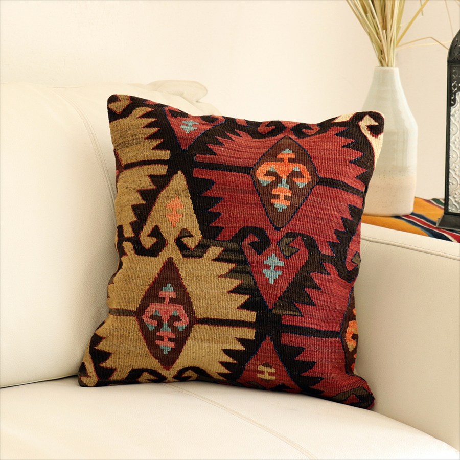 オールドキリム クッションカバー40×37cm エリベリンデ Old Kiilim Cushion