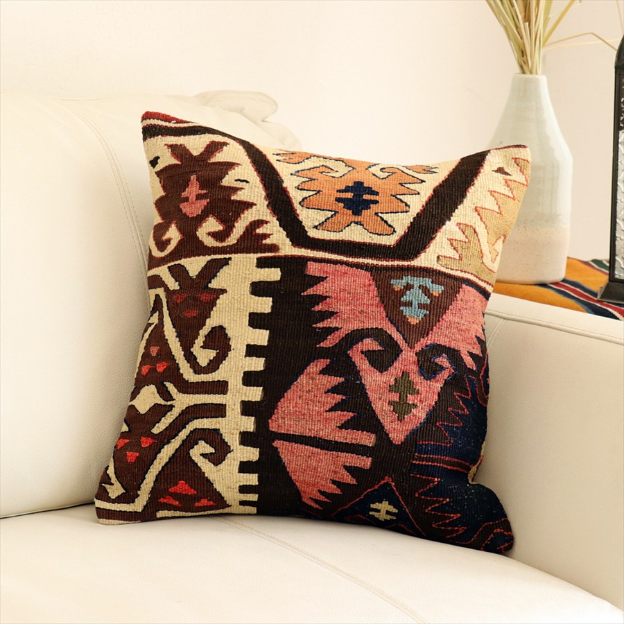 オールドキリム クッションカバー40×37cm エリベリンデ Old Kiilim Cushion