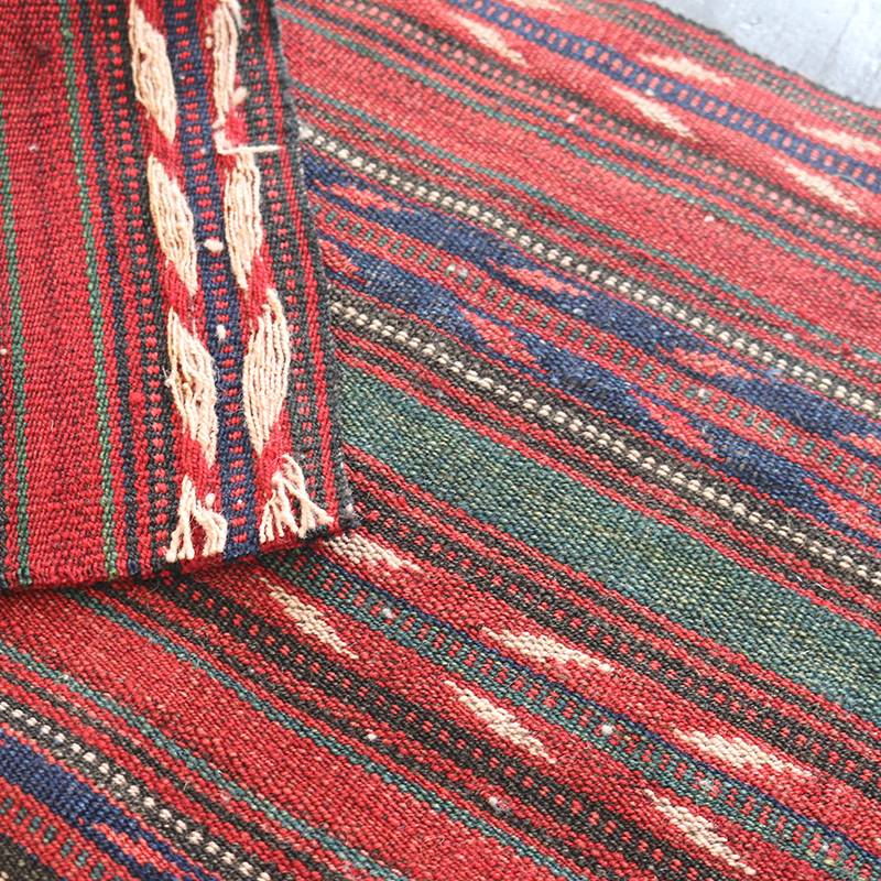 オールドキリム ガジャリ 60×29cm イランの古いテント布