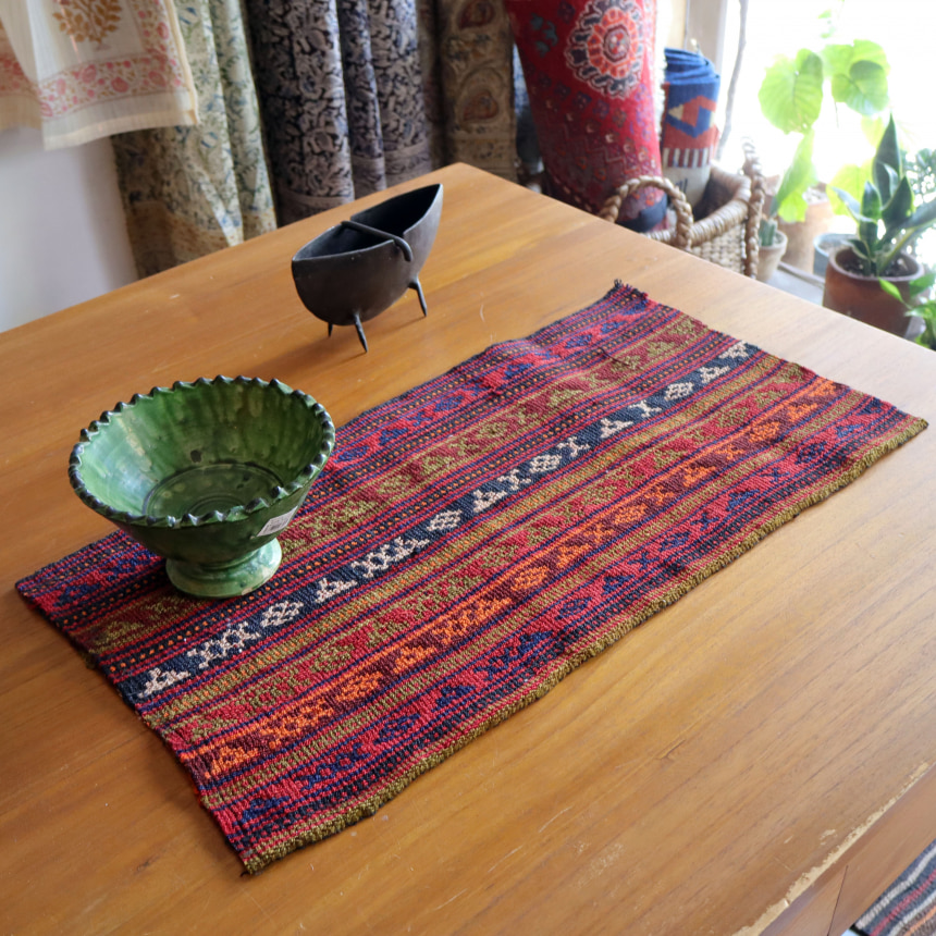 オールドキリム ジャジム ガジャリ60×32cm 刺繍のような織り