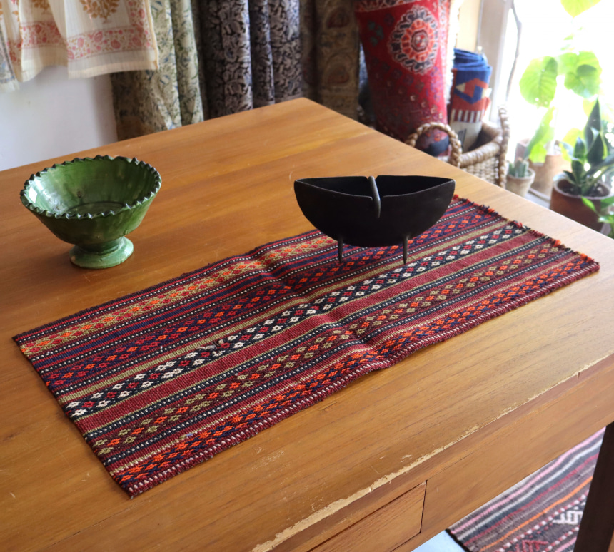 オールドキリム ジャジム ガジャリ61×28cm 刺繍のような織り