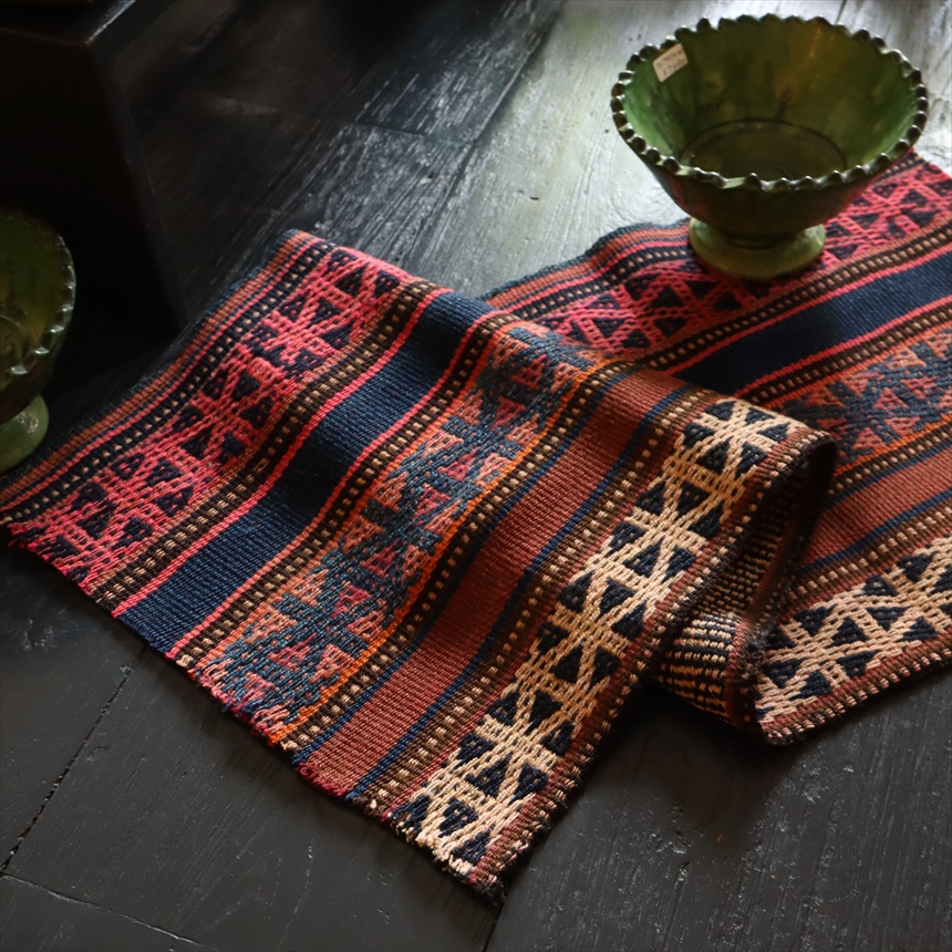 オールドキリム ガジャリ ジャジム80×31cm 刺繍のような織り