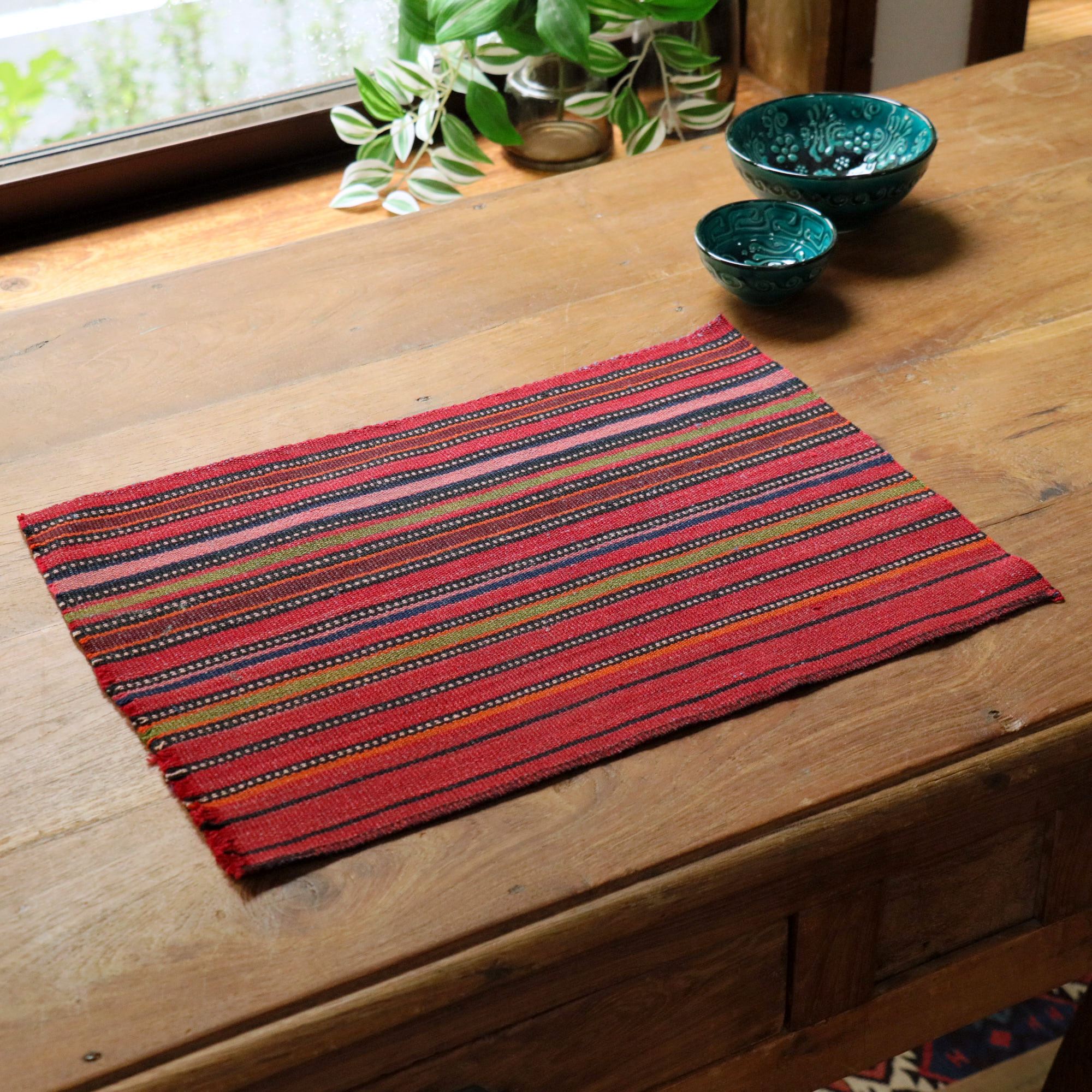 イランの古いテント布・ガジャリキリム42×30cm ジャジム カットピース