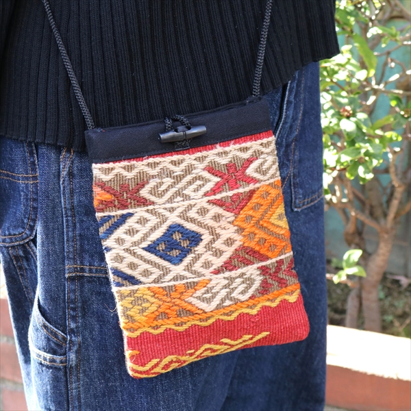 オールドキリムのポシェットSサイズ/Turkish Old Kilim Pochette Small size ジジム