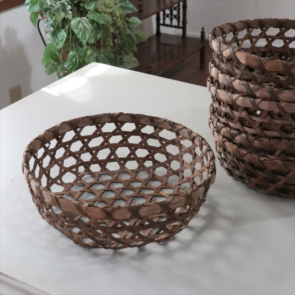 くるみ　盛りかご　直径36cm乱節　ざる