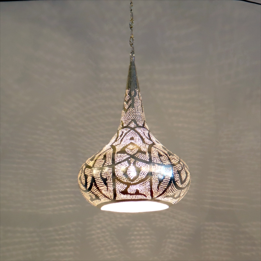 モロッコランプ メタルシェード　ペンダントランプパゴダ形/Pagoda ロータス　Moroccan Metal shade Lamps