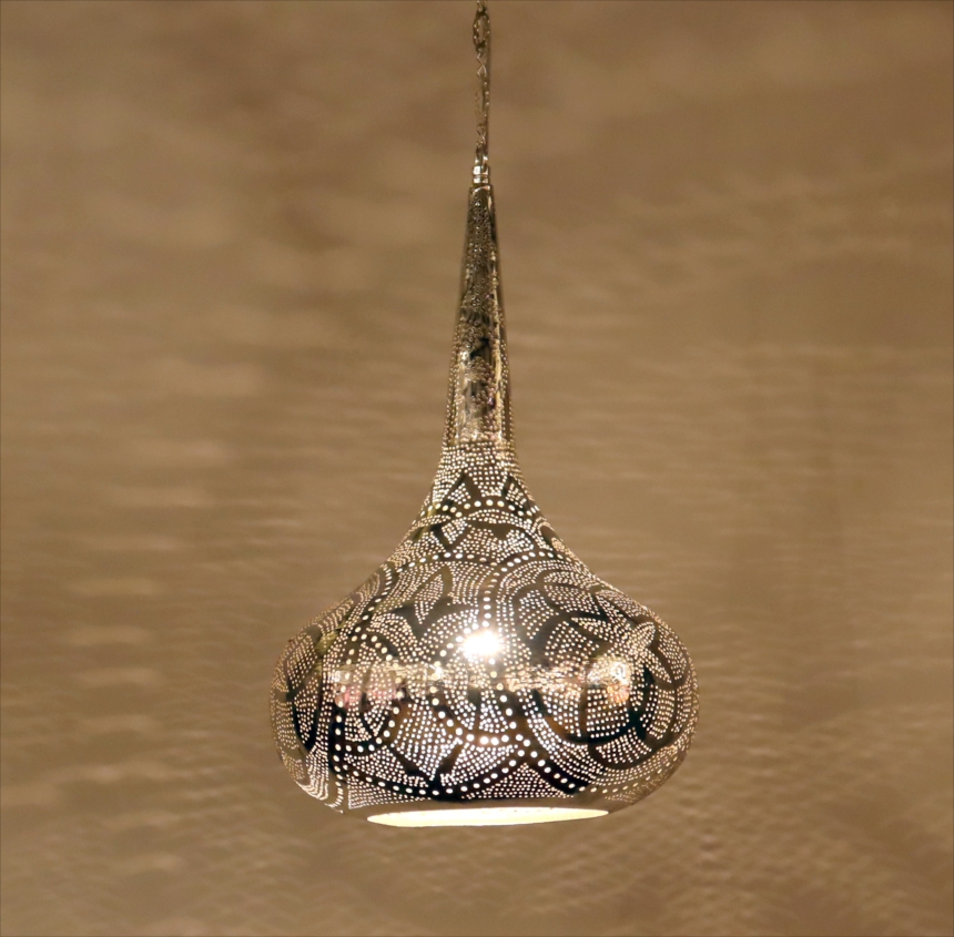 モロッコランプ メタルシェード　ペンダントランプパゴダ形/Pagoda フラワー　Moroccan Metal shade Lamps