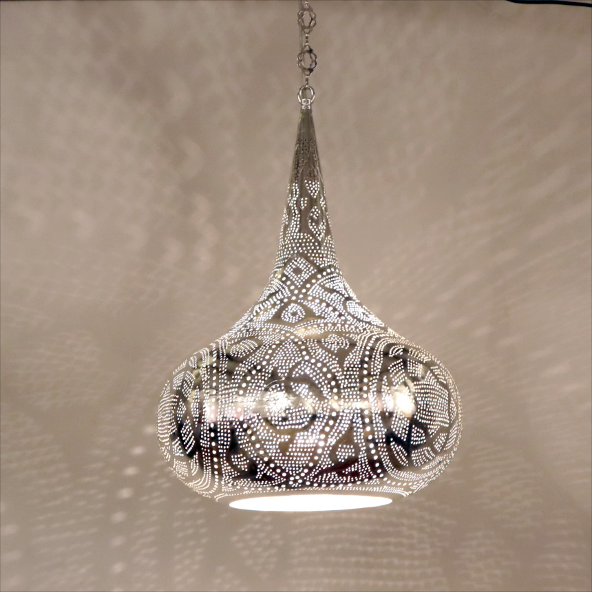 モロッコランプ メタルシェード　ペンダントランプパゴダ形/Pagoda ロータス　Moroccan Metal shade Lamps
