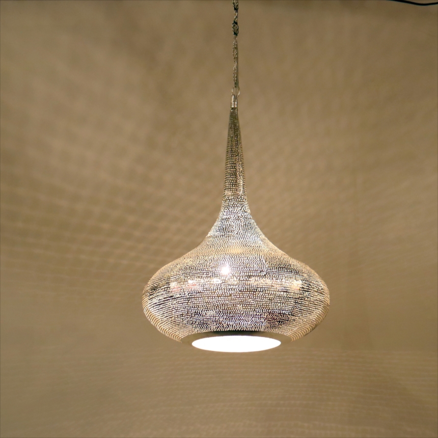 モロッコランプ メタルシェード　ペンダントランプパゴダ形/Pagoda ドット　Moroccan Metal shade Lamps