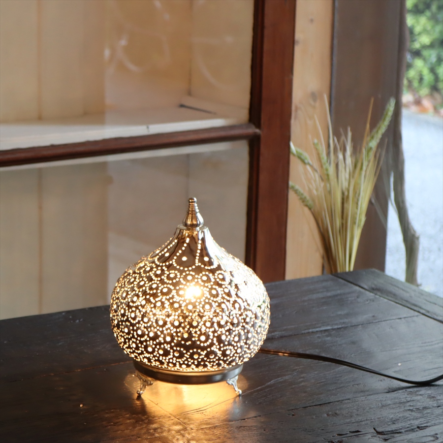 モロッコランプ テーブルランプ  Moroccan Lamps ソアン　玉ねぎ形　パイナップル　エジプト製