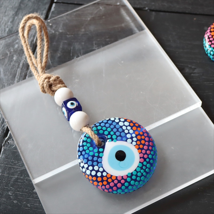 ナザルボンジュウ ハンドペイント 直径8cm　1点もの