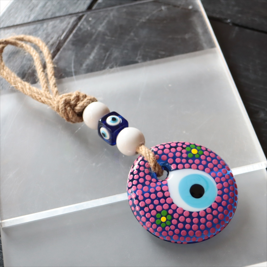 ナザルボンジュウ ハンドペイント 直径8cm　1点もの