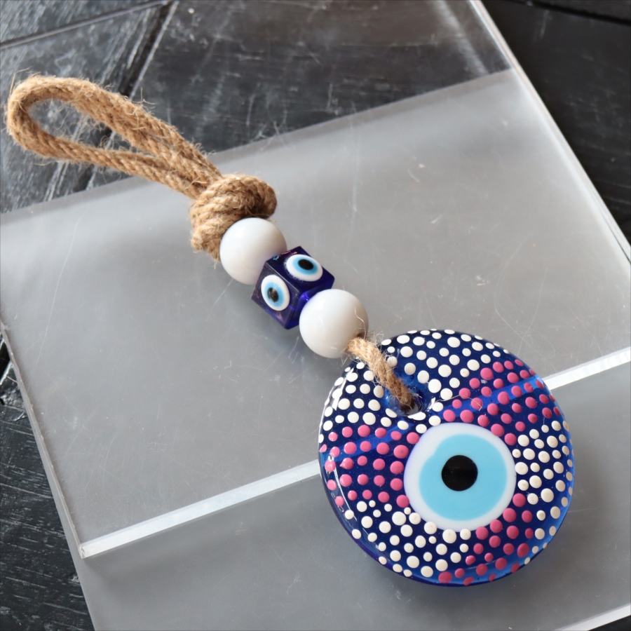 ナザルボンジュウ ハンドペイント 直径8cm　1点もの