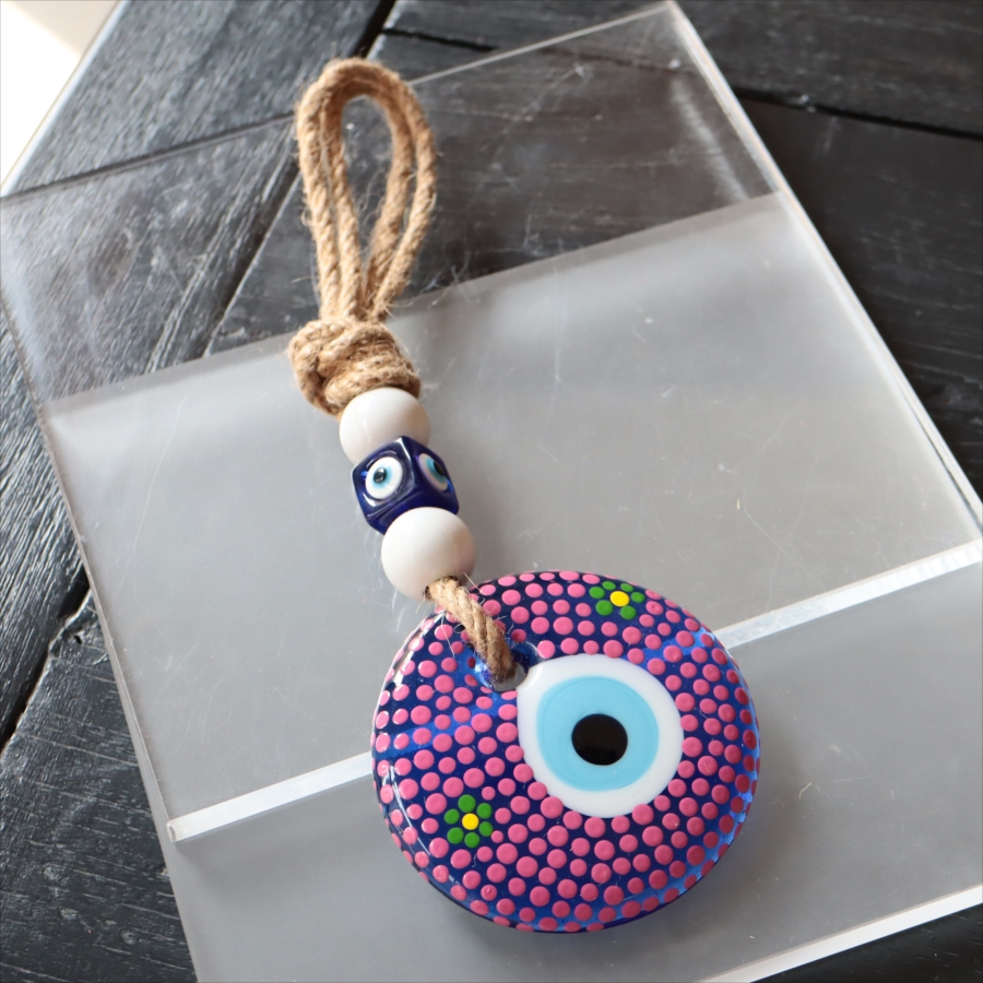 ナザルボンジュウ ハンドペイント 直径8cm　1点もの