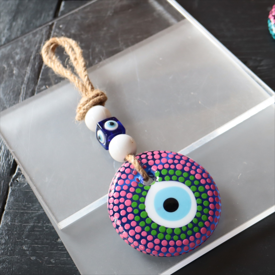 ナザルボンジュウ ハンドペイント 直径8cm　1点もの